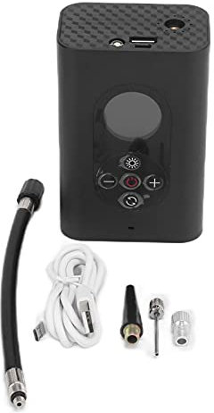 Bomba de Aire eléctrica Bomba infladora Inteligente de Alta presión Recargable por USB inalámbrica portátil con Pantalla LCD Luz LED para inflables Fácil instalación Larga Vida