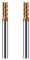 CREEYA 2PCS Fresa de metal duro 5mm, 4 dientes/4 Flautas CNC Fresas, HRC 55, Dorado TiSiN revestimiento, Fresas Carburo de recta 5mm Para Acero Metal Madera Plásticos (5mm)