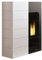 Stufa a Pellet Ecofire Ginger 9 Aria Palazzetti Art. 805801290, 9 kW, Salvaspazio Canalizzabile, Rivestimento in Acciaio, Tecnologia Zero Speed Fan, Classe Energetica A+
