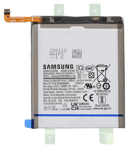 Batteria originale EB-BS906ABY Compatibile per Samsung Galaxy S22 Plus 5G (SM-S906B) / (Capacità 4370 mAh) / Nuova fabbricazione/Accessorio originale/Service Pack.