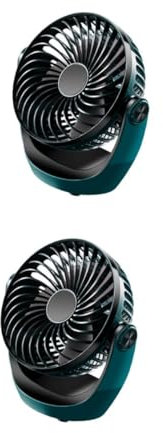 UKCOCO 2 Piezas Ventilador USB Mini Recargable Verde Ventilador Silencioso de Escritorio Estudiantes Portátil Uso Casa