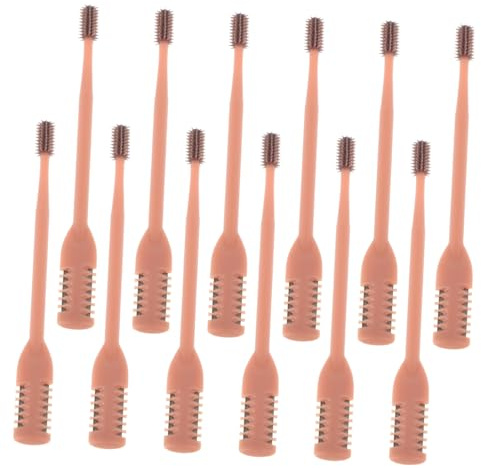 TOYZFRIENDY 12 Stück Nasenhaartrimmer Teilig für Männer und Manuelle Nasenhaarschneider mit Reinigungsbürste Effektive Haarentfernung für Erwachsene Sicheres und Benutzerfreundliches Design in