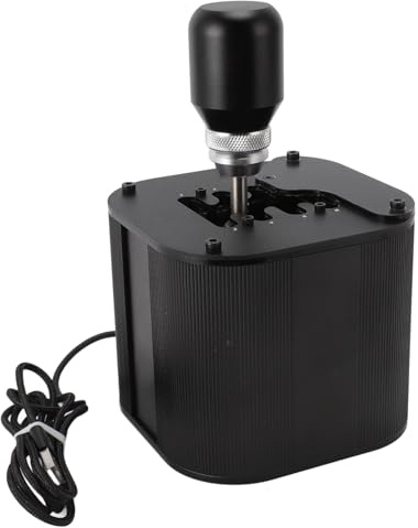 SENECESLI USB Simulator Shifter, Plug & Play PC Racing Shifter Ergonomic Griff Professionelle Aluminiumlegierung für Langlebig