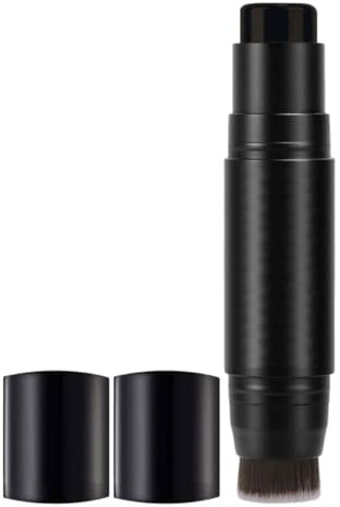 Bartstift 2-in-1 mit Bürste, Künstliche Faser und Kunststoff, Schwarz