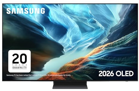Samsung Smart TV 48 Inch S90H OLED 4K, Glare-Free, HDR10+, Motion Xcelerator 165Hz, Dolby Atmos & OTS Lite, Gaming Hub, FreeSync Premium Pro, Knox Security, AI Voice Control, Alexa Built-in [2026]