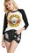 Uranus Femme Guns N Roses Bullet T-Shirt Manches Longues Chemisier Grande Taille Tops Coton