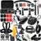 Tenlacum Accessories for Gopro,50-In-1 Action Camera Accessory Kit for GoPro Hero Session Action Camera Mounts with Case and Essentials Accessories Kits, Accessories Bundle in Outdoor Sports