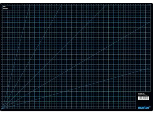 MARTOR Schneidmatte Selbstheilend 440 x 620mm, Schutz für Untergrund, 3 Schichten, cm/inch Raster, Schneidunterlage, Bastelmatte