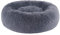 BVAGSS Hundebett Rund Katzenbett Flauschig Donut Kuscheliges Hundekissen Waschbar Ultra Weicher Plüsch Haustierbett für Kleine, Mittelgroße und Große Hunde, Katzen XH034 (Diameter:80 cm, Dark Grey)