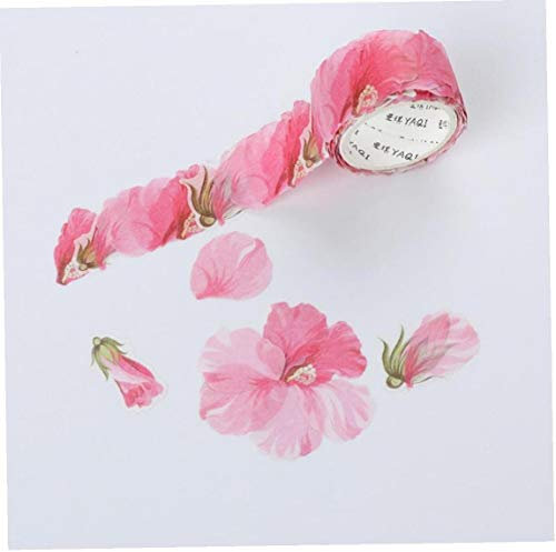 BYFRI 1 Rouleau De Fleur Pétales Washi Ruban DIY Scrapbooking Papier Journal Autocollants Rouleau Mignon Papier Adhésif Papeterie Ruban