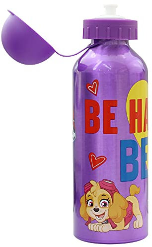 SKYLINE Borraccia per Bambini 500 ML, Bottiglia in Alluminio per Ragazze, Termica, Con Coperchio Ermetico, Senza BPA, Da Portare a Scuola, Parco, Sport ecc