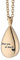 MCJKP Teardrop Urn Necklace - Cremation Jewellery for Ashes, Engravved 'Miss You So Much', Stainless Steel Ashes Pendant Keepsake, Waterproof Memorial Jewellery Gift - Gold