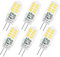 SCNNC Bombilla LED G4 12 V 3 W, no regulable, 16 SMD 300 LM blanco frío 6000 K, equivalente a 25 W bombilla halógena para lámpara, iluminación paisajista, luz de gabinete, habitación, lote de 6