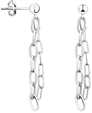 SOFIA MILANI - Damen Ohrringe 925 Silber - Kugel Ketten Ohrhänger - E1630
