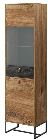 Stone - Vitrine DWT 53 / Eiche Ribbeck + Schwarzer Stein