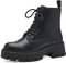 Tamaris Damen Combat Boots, Frauen Stiefeletten,TOUCHit-Fußbett,Stiefel,Bootee,Booties,halbstiefel,Kurzstiefel,Black Uni,40 EU