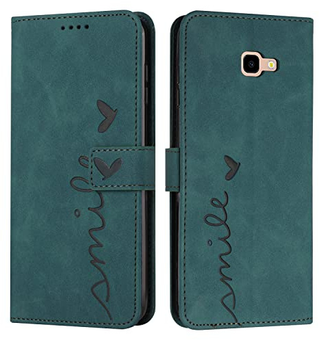 EATCYE Kompatibel mit Samsung Galaxy A5 2017 / A520 Hülle, Klapphülle Samsung A5 2017/A520 Premium PU Leder Brieftasche Schutzhülle [Kartenfach][Ständer], Handyhülle für Samsung A5 2017/A520 (Grün)