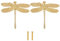 GORGECRAFT 2 STÜCKE Gold Messing Libelle Knöpfe Kreativer Tiergriff Libelle Form Knopf Einloch Möbel Schubladen Knöpfe Für Kommode Griffe Hardware Schränke Und Schubladen Zieht Für Kommode