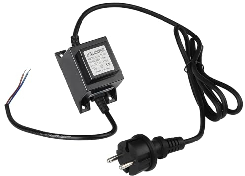 CPROSP LED Transformator 12V 15W IP68, Außen Wasserdichter Driver, Pool Trafo, 220V-12V Mit Stecker, Ein/Ausgang 220V-50Hz/AC