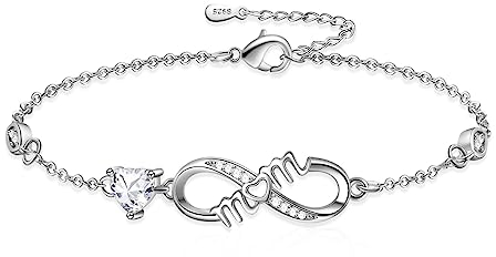 Tusuzik Mama Armband Muttertag Geschenk Muttertagsgeschenk Armband Damen Silber 925 Geschenk für Mama Mutter Muttertagsgeschenke für Mutter