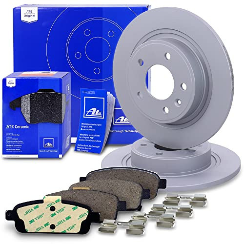 ATE Bremsenset Hinterachse inkl. Bremsscheiben hinten Ø 292 mm voll und | Kompatibel mit: CHEVROLET CRUZE, CRUZE Schrägheck, CRUZE Station Wagon, ORLANDO, VOLT, OPEL AMPERA, ASTRA J, ASTRA J Caravan