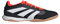 adidas Predator League Indoor Soccer Shoes - Suede and Mesh Upper, Lightweight with Recycled Materials, Enhanced Breathability for Comfort, Core Black/White/Solar Red, 10 Women/9 Men