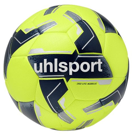 uhlsport 350 Lite Addglue, Unisex-Jugend Schlafanzug, Giallo Fluo/Navy/Argento, 4 -