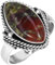 Jeweloporium Mehrfarbig Real Drachenblut-Jaspis 925 Silber Ringe für Damen mit Stein Cocktail Silber Ringe Größe 56(17.8) Engagement Geschenk viktorianisch Schmuck