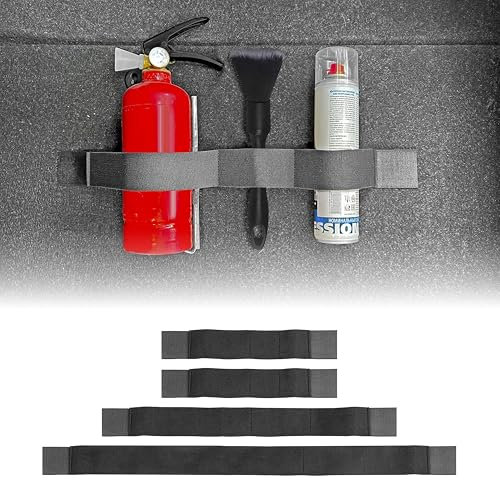 MyGadget 4x Rete per Auto con Chiusura Auto-adesiva [ 2x 20cm | 1x 40cm | 1x 60cm ] - Portaoggetti per Bagagliaio - Elastici per Accessori come Ombrello | Oggetti per Cani