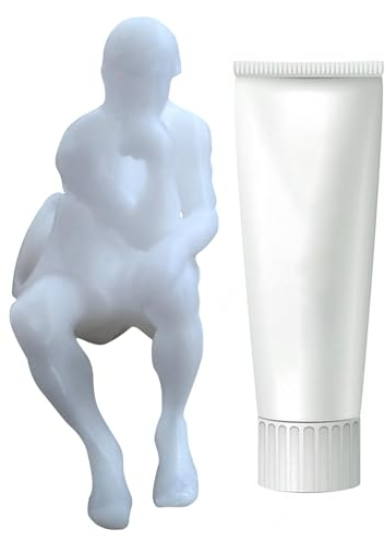 Thinker Poops and Squeezes Zahnpasta, 3D-Druck, lustige Zahnpasta-Presse und Abdeckung, kreativer Zahnpasta-Spender, knifflige Zahnpasta-Kappen, einzigartiges und lustiges Badezimmer-Accessoire für