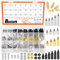 Rustark 256Pcs 24 Sizes M3 Nickel Plated Brass Nylon Hex Male Female Spacers Standoffs Screws Nuts Assortment Kit Threaded Pillar Motherboard Standoffs and Screws for Circuit Board PCB Motherboard