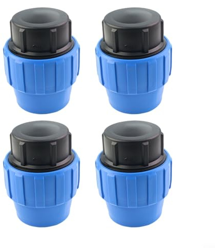 Lot de 4 raccords rapides pour tuyau d'eau en polyéthylène - Accessoires pour 40 mm, 50 mm, 63 mm (40 mm)