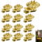 SCHYIDA Baumkerzenhalter Gold, 30 Stück Kerzenhalter Weihnachtsbaum Metall Kerzenhalter Christbaum Kerzenhalter Weihnachtsbaum mit 10-15mm Innendurchmesser Baumkerzen Halterung für Weihnachtsbaum