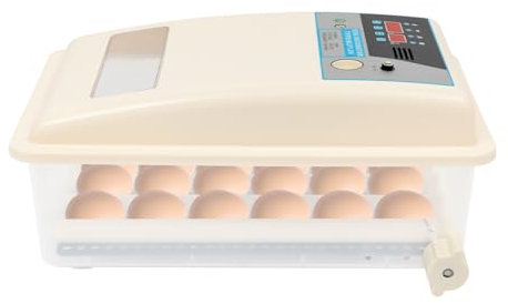 vinnyooc Brutmaschine Vollautomatisch, Inkubatoren für Geflügeleier, Intelligent Motorbrüter LED-Datenanzeige Temperatur 10- 35℃ Luftfeuchtigkeit 40-50 PH für Landwirtschaftlichen Betrieben