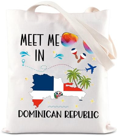 FOTAP Bolsa de mano de República Dominicana Meet Me In República Dominicana, regalo Dominicana, bolsa de hombro para niñas dominicanas, Dominicana Uk2, 14.56INCHES
