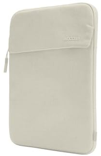 Incase Crosstown Sleeve mit Woolenex – vertikale Ausrichtung, gepolsterter Schutz, robuste Konstruktion, Externe Einschubtasche – PC/Mac-Hülle (Limestone, 14 Zoll MacBooks/Laptops)