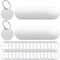 Dtoterul Edelstahl Anhänger Blanko 20 Stück Hundemarke Rohling Rund Gravur Edelstahl Rohlinge Dog Tags Schlüsselanhänger Beschriftbar Leere Anhänger Tags Diy Making Kit