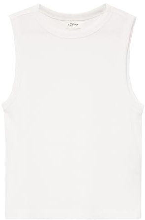 s.Oliver Verkürztes Slim-Fit-Top mit Rippstruktur