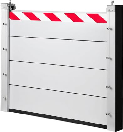 Mobile Hochwasserschutz-Barrieretüren, Auffahrt Mit Hochwasserschutzbarriere Aus Aluminiumlegierung, Hochwasserschutzwand ZSMFCD(110x80cm)