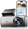 Missun Dash Cam Front and Rear 4K+1080P, 5GHz WiFi Dual Car Camera, 3.2” Dashcam for Cars W/ 64GB SD Card, 24H Parking Mode, Night Vision, 170° Wide Angle, Loop Recording, G-Sensor, App Control
