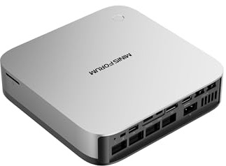 MINISFORUM Mini PC AI X1 Pro Barebone with AMD Ryzen AI 9 HX370(12C/24 T)&AMD Radeon 890M Mini Gaming PC,8K Quad Output(HDMI+DP+2xUSB4),Dual 2.5 LAN/WIFI7/BT5.4/Oculink,Copilot PC(NO RAM/SSD/OS)
