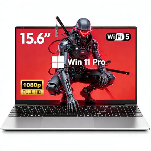 FUNYET 2026 Ordinateur Portable 15.6 Pouces Gaming Laptop Core i5-7Y54 16Go RAM 512Go SSD Win 11 Pro Écran 1920×1080 FHD PC Portable avec HDMI & USB 3.0x2 WiFi 5 BT 5.0 Clavier Rétroéclairé