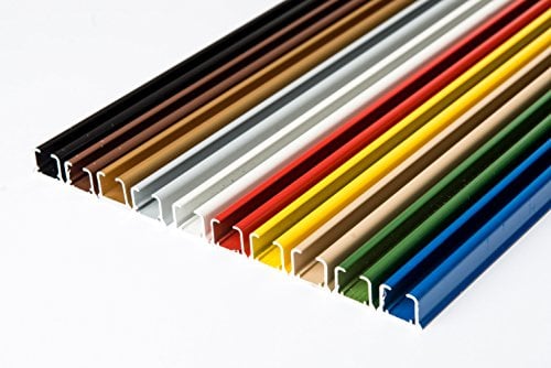 Rollmayer Gardinenschiene SMART-KLICK Montage nur Silber Schine 140cm | Aluminium glänzend Einläufige Deckenschiene Innenlaufschiene für Gardinen & Vorhänge