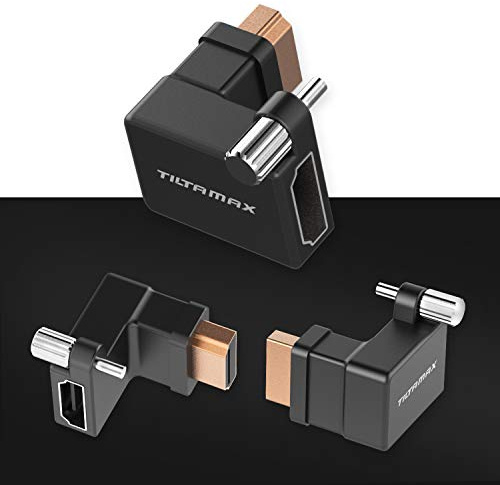 TILTA Adaptador HDMI de 90 grados TA-T01-HDA-90 | Compatible con jaula BMPCC 4K 6K, cámara de cine de bolsillo Blackmagic 4K Rig