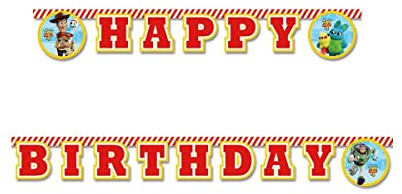 Dnpx Toy Story 4 Banner 1CT - Happy Birthday