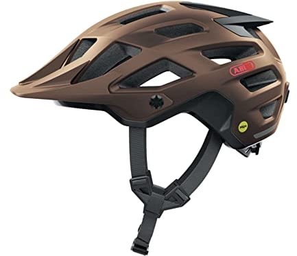 ABUS MTB-Helm Moventor 2.0 MIPS - Fahrradhelm mit Aufprallschutz für den Geländeeinsatz auf dem Mountainbike - All-Mountain-Helm für Damen und Herren - Kupfer Matt, L