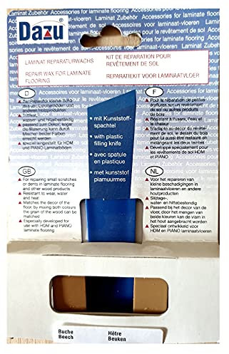 Laminat Reparaturwachs - Buche - mit Kunststoffspachtel