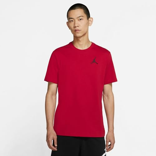 Nike Jumpman Emb Ss Crew Herren T-Shirt, Gym Red/Black, L