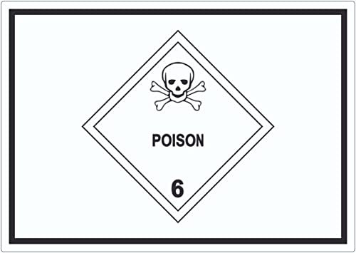 Aufkleber Giftige Stoffe Symbol Poison Totenkopf A3 (297x420mm)