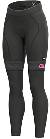 Alé Cycling Prr Mild Salopette, Nero/Rosa Fluo, M Donna